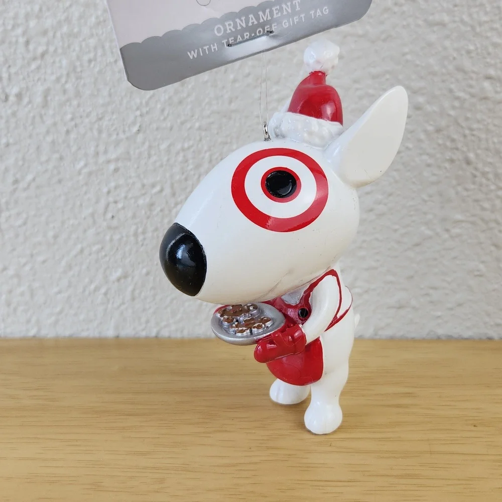 2025 4.5-Inch Christmas Target Bullseye Dog Ornament from Wondershop NWT